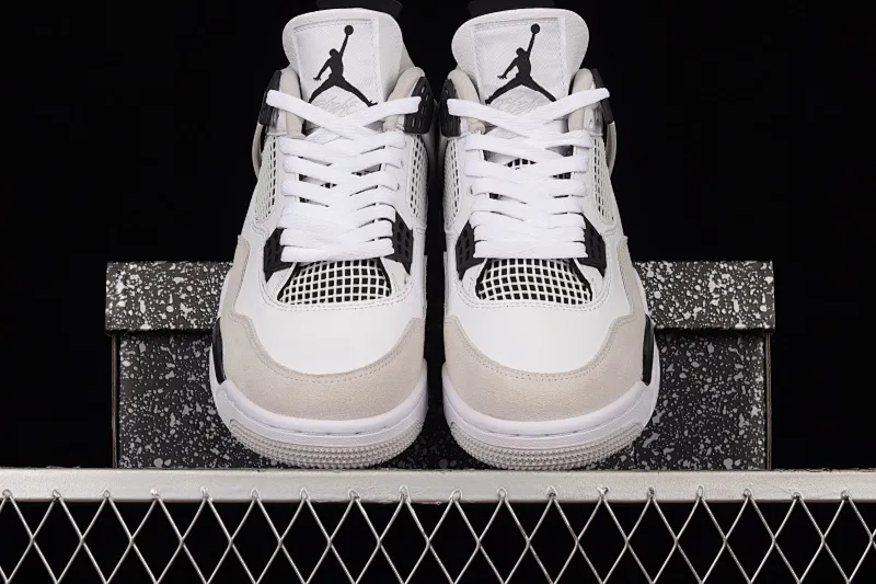 All categories Air Jordan Jordan series basketball shoes Air Jordan 4 L version Air Jordan 4 "Military Black" AJ4 Joe 4 gray and black stitching DH6927-111